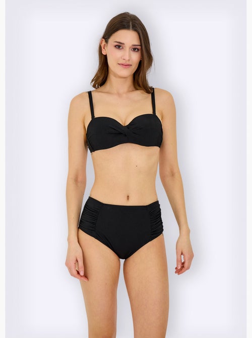 Maillot de bain 2 pièces détails plissés - AFIBEL - Kiabi