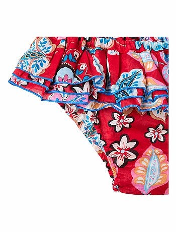Maillot de Bain 2 pièces Été Fleuri Hawaï SWAN - La Faute à Voltaire