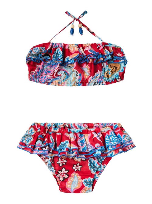Maillot de Bain 2 pièces Été   Fleuri Hawaï   SWAN - La Faute à Voltaire - Kiabi