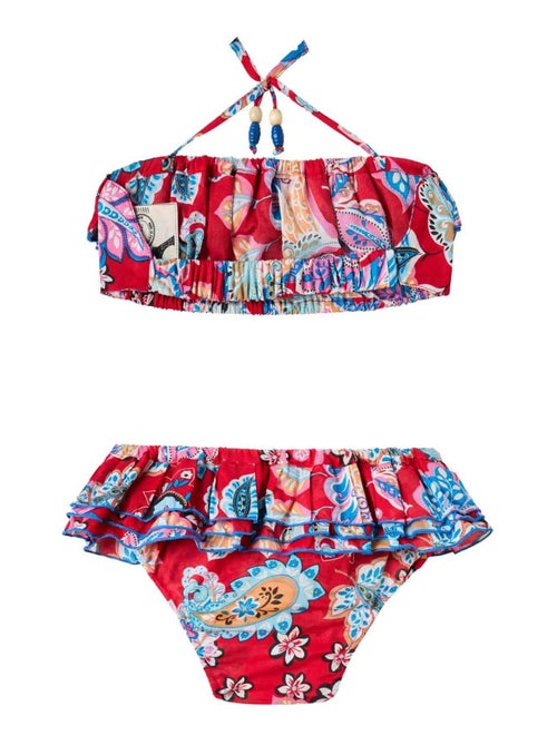 Maillot de Bain 2 pièces Été   Fleuri Hawaï   SWAN - La Faute à Voltaire - Kiabi