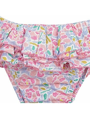 Maillot de Bain 2 Pièces Fille Fleuri Liberty Rose SWAN - 'LA FAUTE A VOLTAIRE'