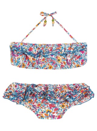 Maillot de Bain 2 Pièces Fille  Fleuri Liberty   SWAN - La Faute à Voltaire