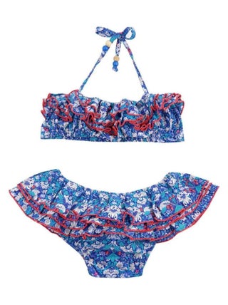 Maillot de Bain 2 Pièces Fille  Fleuri Liberty /  SWAN - La Faute à Voltaire