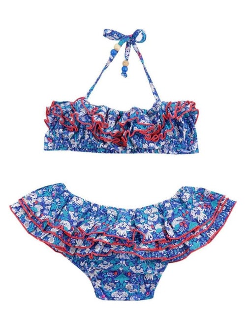 Maillot de Bain 2 Pièces Fille  Fleuri Liberty /  SWAN - La Faute à Voltaire - Kiabi