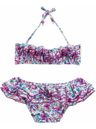 Maillot de Bain 2 Pièces Fille  Fleuri  &   SWAN - La Faute à Voltaire