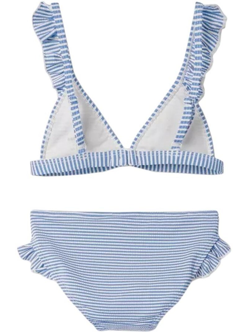 Maillot de bain 2 pièces Fille Name It Bleu - Kiabi