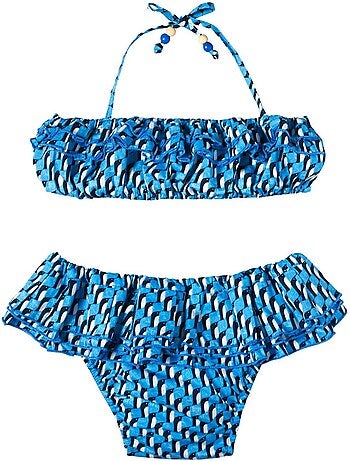 Maillot de Bain 2 Pièces Fille Pingouins Roi SWAN - La Faute à Voltaire