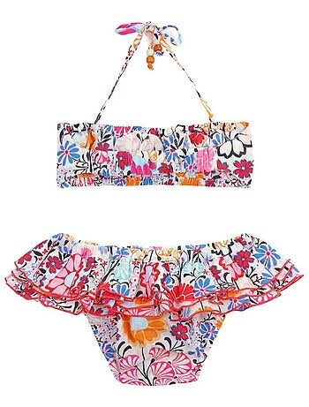 Maillot de Bain 2 Pièces Fleuri Hawaï SWAN - La Faute à Voltaire