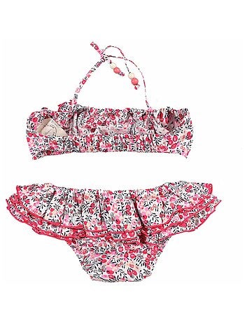 Maillot de Bain 2 pièces Fleuri Liberty SWAN - La Faute à Voltaire