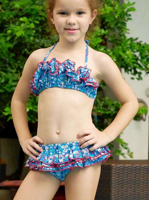 Maillot de Bain 2 Pièces   Fleuri Liberty /  SWAN - La Faute à Voltaire - Kiabi