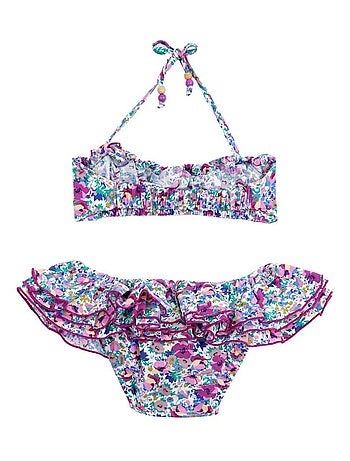 Maillot de Bain 2 Pièces Fleuri & SWAN - La Faute à Voltaire