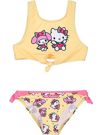 Maillot de Bain 2 Pièces Hello Kitty | Licence Officielle