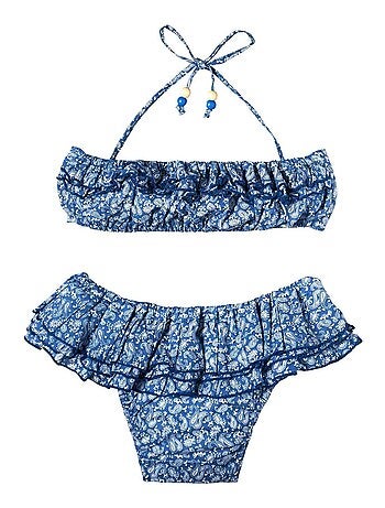 Maillot de Bain 2 Pièces imprimé Cachemire SWAN - La Faute à Voltaire