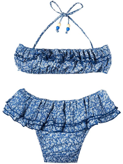 Maillot de Bain 2 Pièces   imprimé Cachemire  SWAN - La Faute à Voltaire - Kiabi