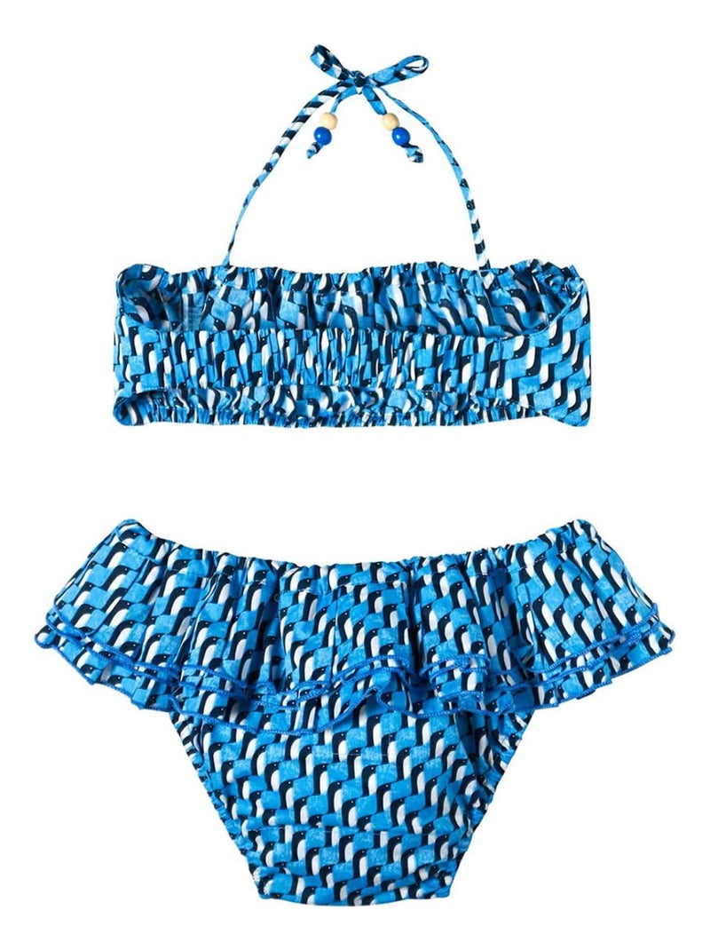 Maillot de Bain 2 Pièces   Imprimé Pingouin  SWAN - La Faute à Voltaire Bleu - Kiabi