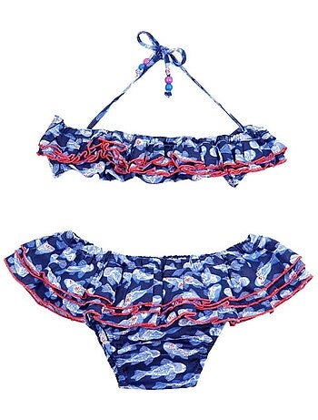 Maillot de Bain 2 Pièces imprimé Poissons Koi SWAN - La Faute à Voltaire