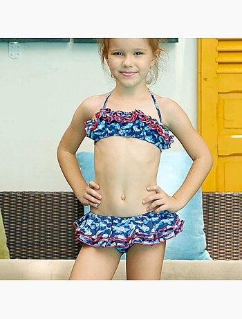 Maillot de Bain 2 Pièces imprimé Poissons Koi SWAN - La Faute à Voltaire