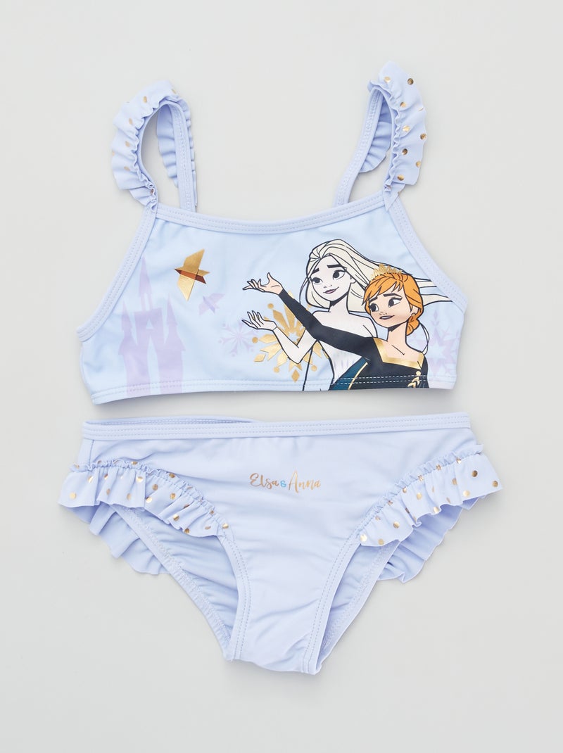 Maillot de bain 2 pièces 'La reine des neiges' 'Disney' Bleu - Kiabi