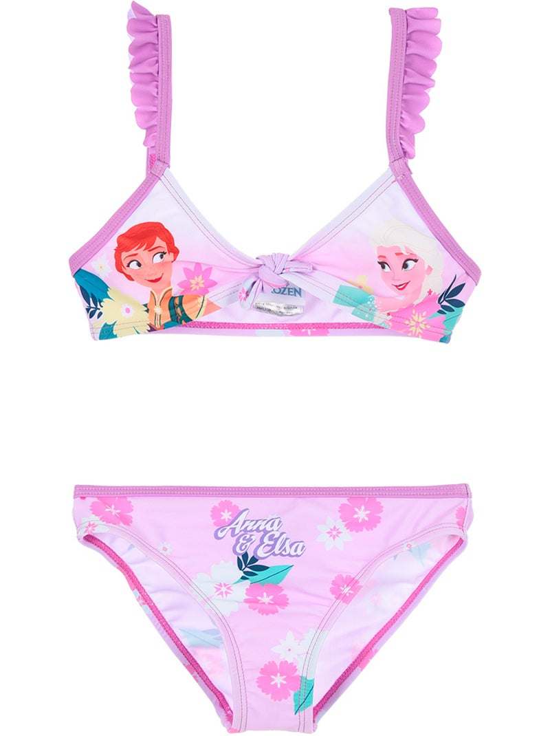 Maillot de Bain 2 Pièces La Reine des Neiges   | Licence Officielle Violet - Kiabi