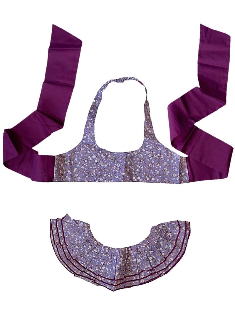 Maillot de Bain 2 Pièces Liberty     BIKINI - La Faute à Voltaire Violet - Kiabi