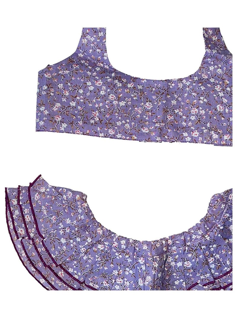 Maillot de Bain 2 Pièces Liberty     BIKINI - La Faute à Voltaire Violet - Kiabi