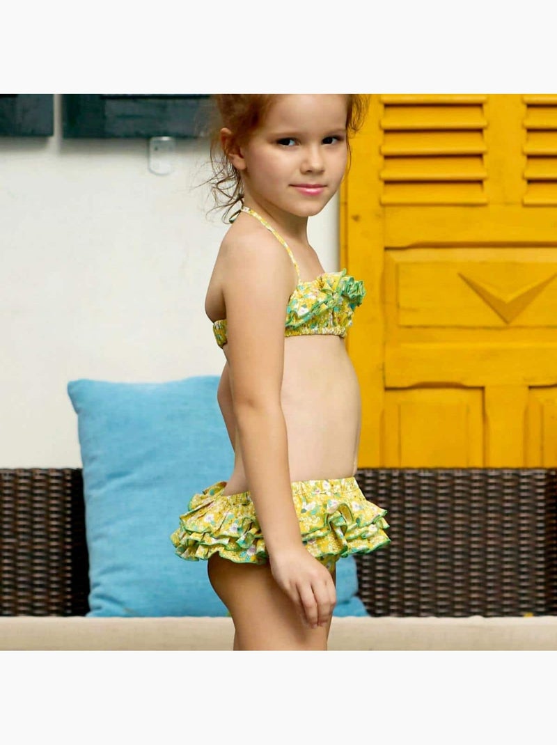 Maillot de Bain 2 Pièces Liberty    SWAN - La Faute à Voltaire Jaune - Kiabi