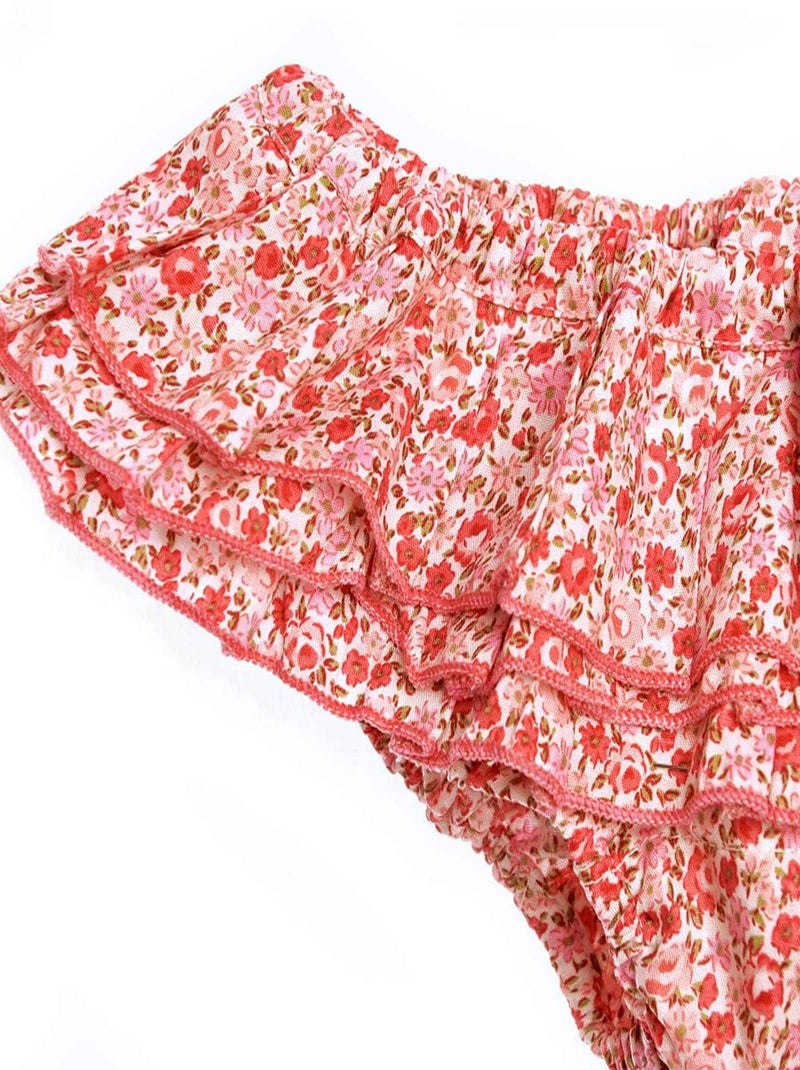 Maillot de Bain 2 Pièces Liberty     SWAN - La Faute à Voltaire Rose rouge - Kiabi