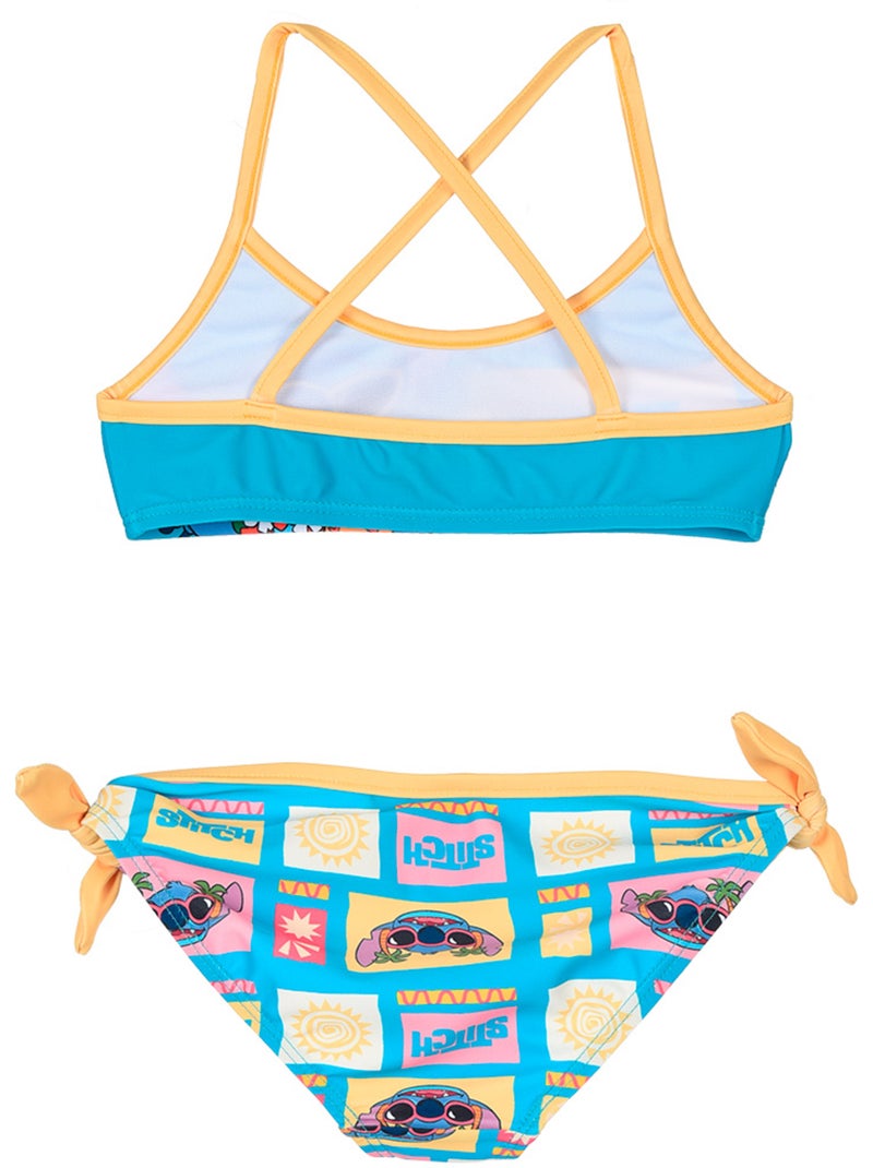 Maillot de Bain 2 Pièces Lilo & Stitch   | Licence Officielle Jaune - Kiabi