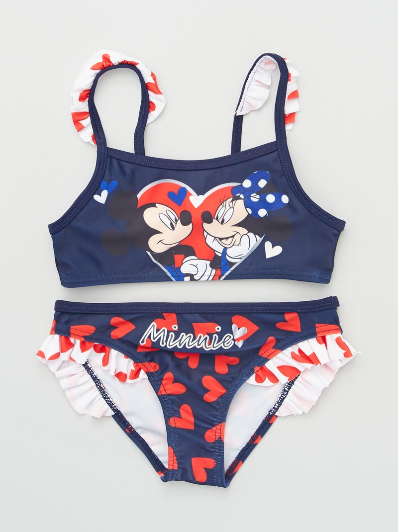 Maillot de bain 2 pièces 'Minnie' Bleu - Kiabi