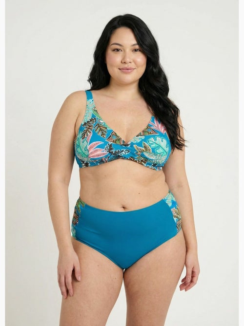 Maillot de bain 2 pièces motif exotique - AFIBEL - Kiabi