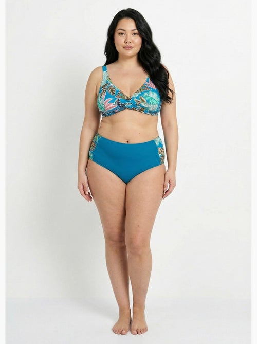 Maillot de bain 2 pièces motif exotique - AFIBEL - Kiabi