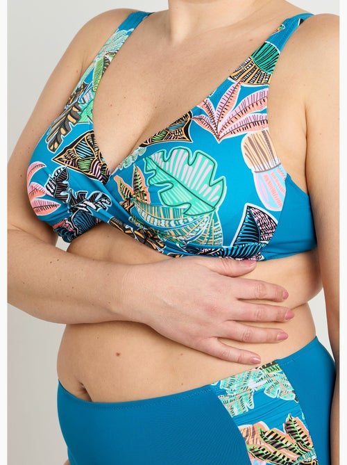 Maillot de bain 2 pièces motif exotique - AFIBEL - Kiabi