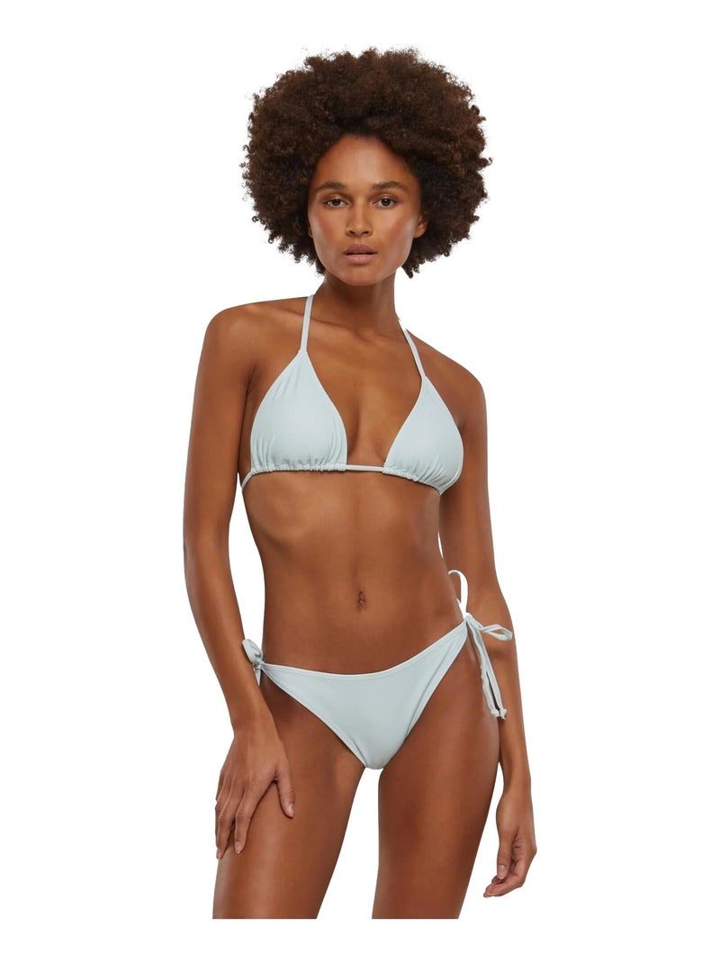 Maillot de bain 2 pièces motif/style triangle - urban classics Vert clair - Kiabi
