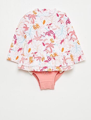 Maillot de bain 2 pièces 'Petit Béguin' T-shirt + culotte