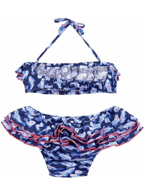 Maillot de Bain 2 Pièces   Poisson Khoi    SWAN - La Faute à Voltaire - Kiabi