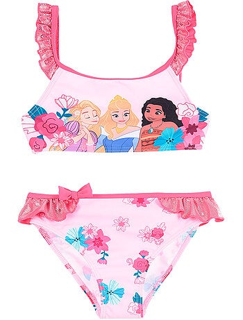 Maillot de Bain 2 Pièces Princesse Fushia | Licence Officielle