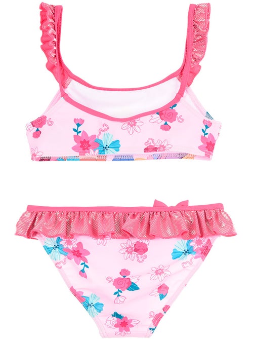 Maillot de Bain 2 Pièces Princesse   Fushia | Licence Officielle - Kiabi