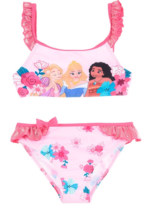 Maillot de Bain 2 Pièces Princesse   Fushia | Licence Officielle - Kiabi