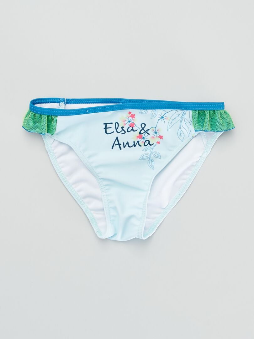 Maillot de bain 2 pièces 'Reine des Neiges' Bleu ciel - Kiabi