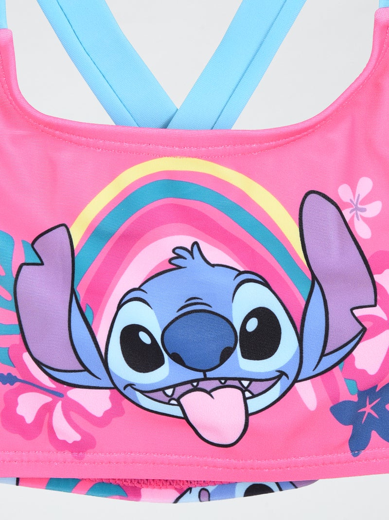 Maillot de bain 2 pièces 'Stitch' 'Disney' Rose - Kiabi