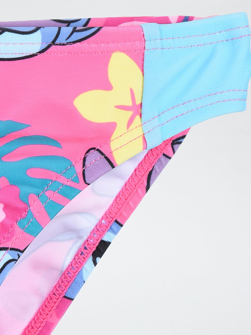 Maillot de bain 2 pièces 'Stitch' 'Disney' Rose - Kiabi