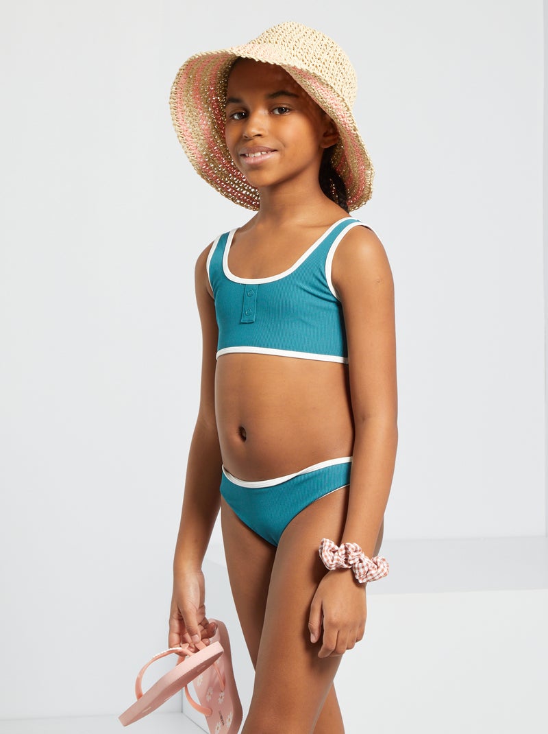 Maillot de bain 2 pièces Vert - Kiabi