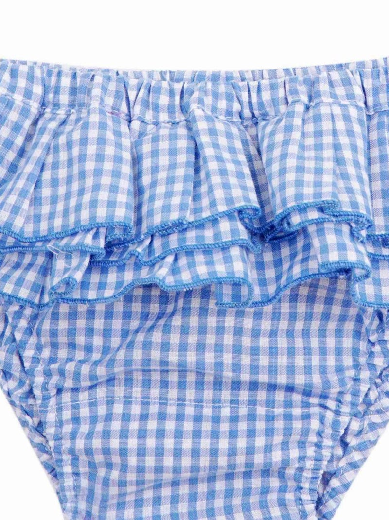 Maillot de Bain  2 Pièces Vichy   SWAN - La Faute à Voltaire Bleu - Kiabi