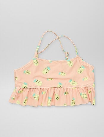 Maillot De Bain Bikini 2 Pièces Xhilaration - Motif à Carreaux, Taille Fille Medium (7/8)