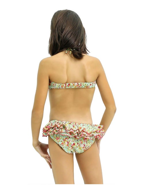Maillot de Bain 2 Pièces   Volants Fleuri Liberty   SWAN - La Faute à Voltaire - Kiabi