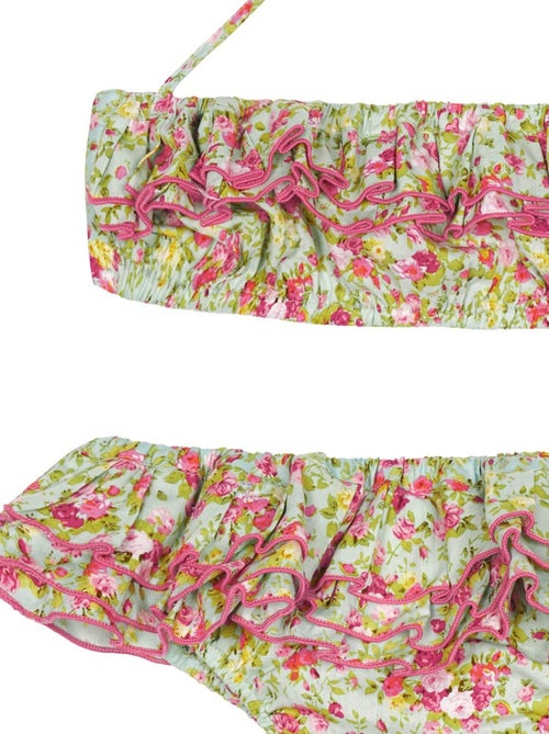 Maillot de Bain 2 Pièces   Volants Fleuri Liberty   SWAN - La Faute à Voltaire - Kiabi