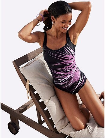 Maillot de bain à bretelles larges avec motif rayé et coques douces - bonnet c - witt