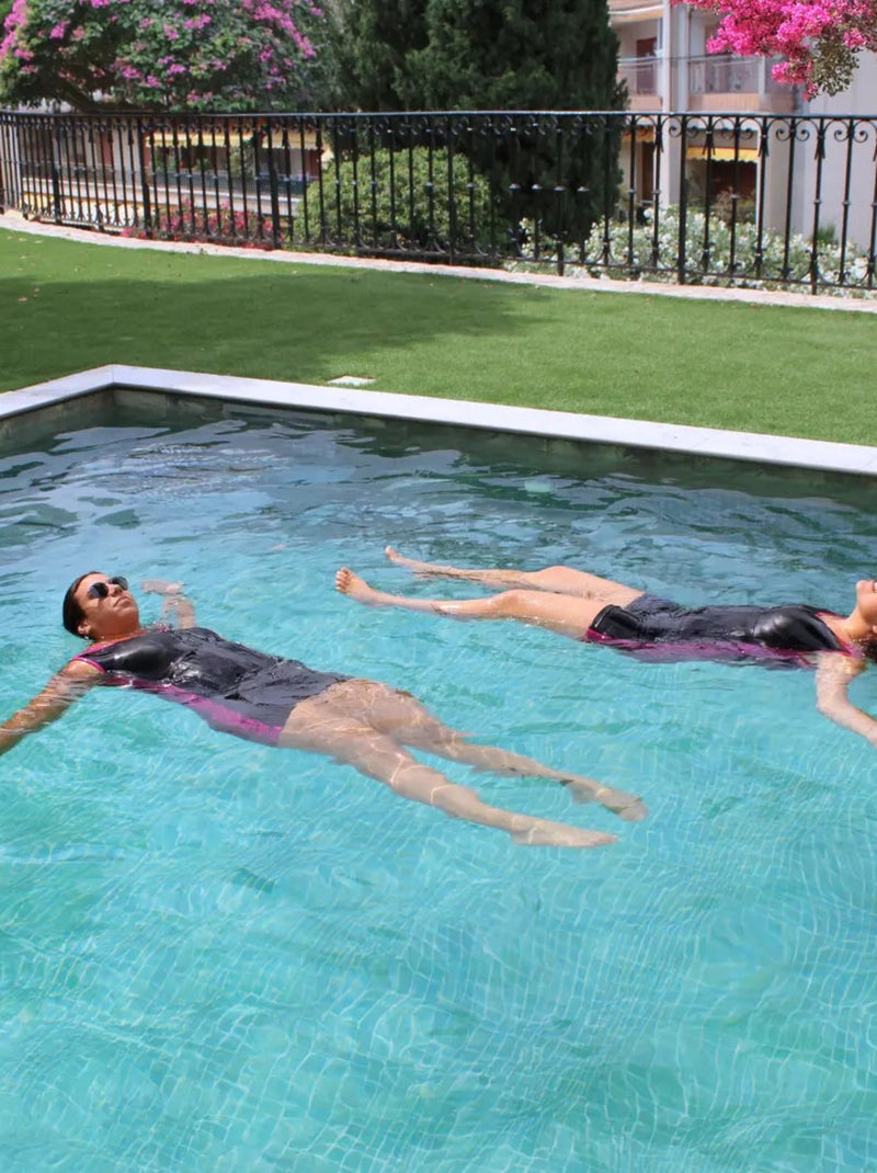 Maillot de bain à flottaison intégrée pour Femmes Noir Rose - Kiabi