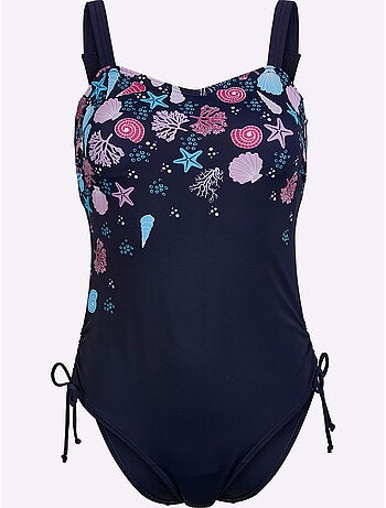 Maillot de bain à imprimé floral avec bretelles réglables et échancrure ajustable - Bonnet D - Witt