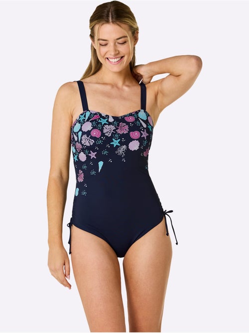 Maillot de bain à imprimé floral avec bretelles réglables et échancrure ajustable - Bonnet D - Witt - Kiabi